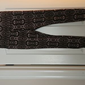 Lysse Chocolate Brown Snakeprint Leggings Size L